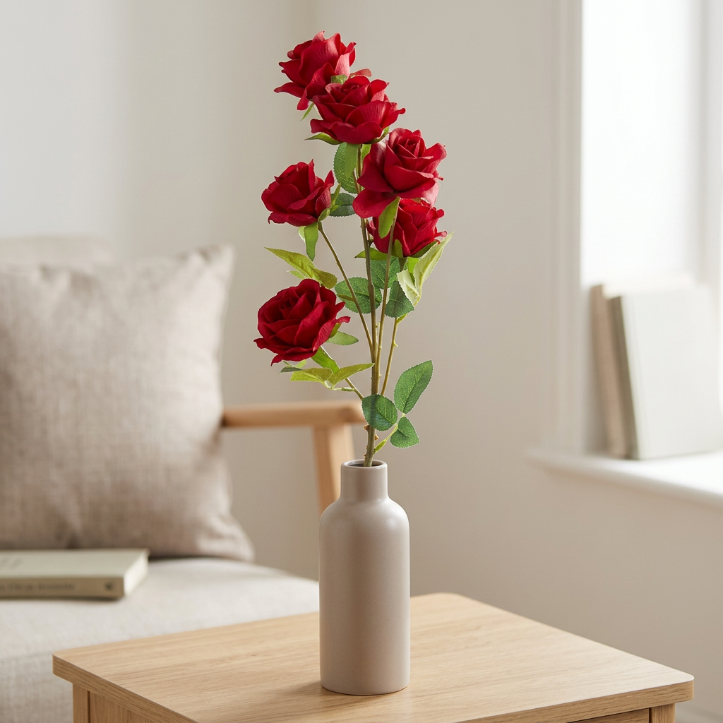 Princess Rose 25'' Spray X 6 Red