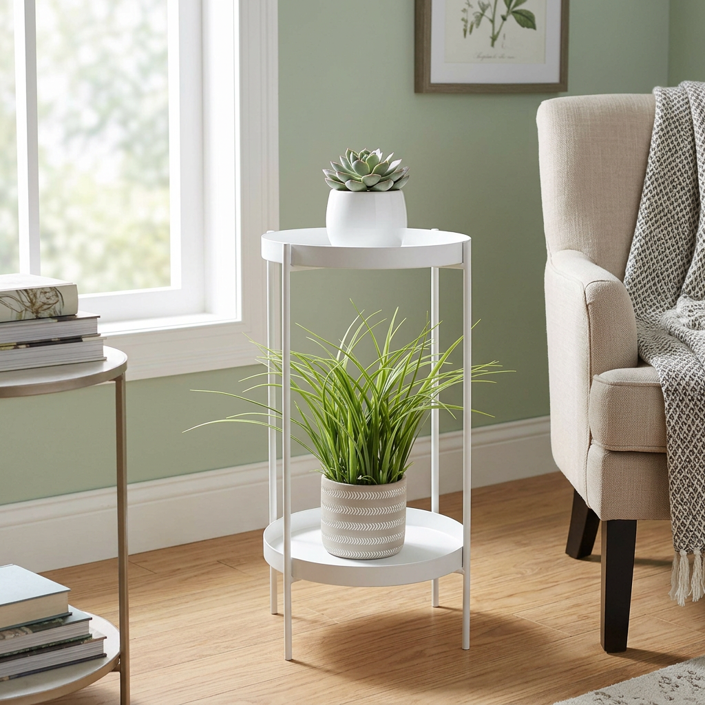 Jones 2-Tier Metal Plant Stand