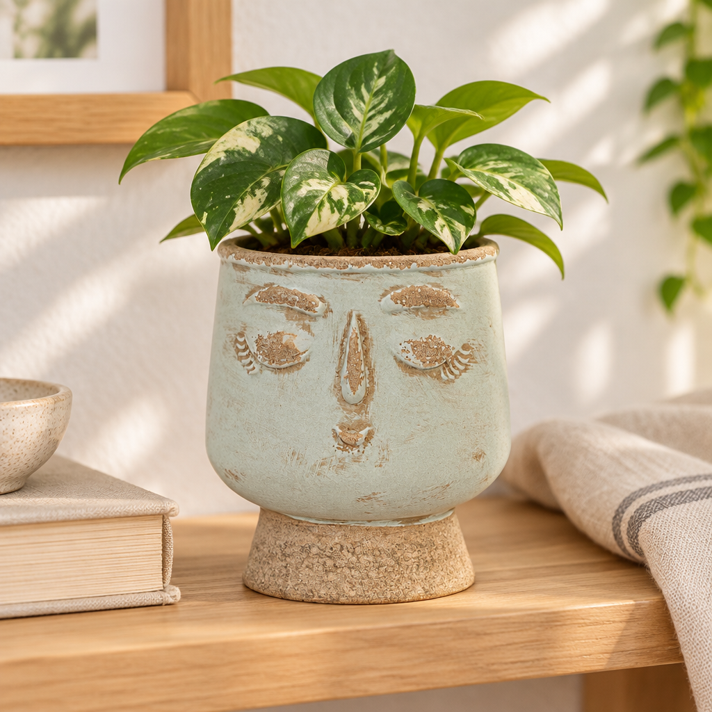 Friendly Face Flower Pot
