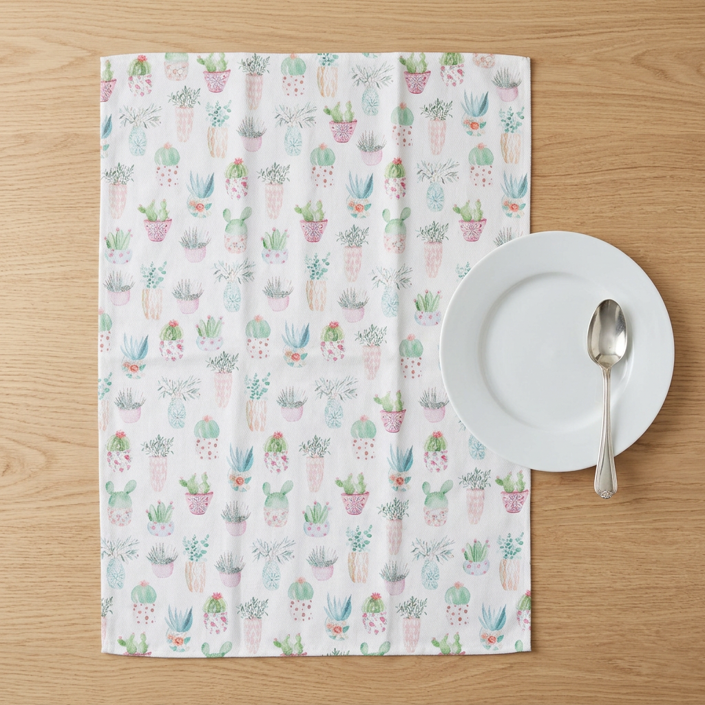 Maison Lorrain Designer Tea Towels - Bébé Plants - Designed in Canada