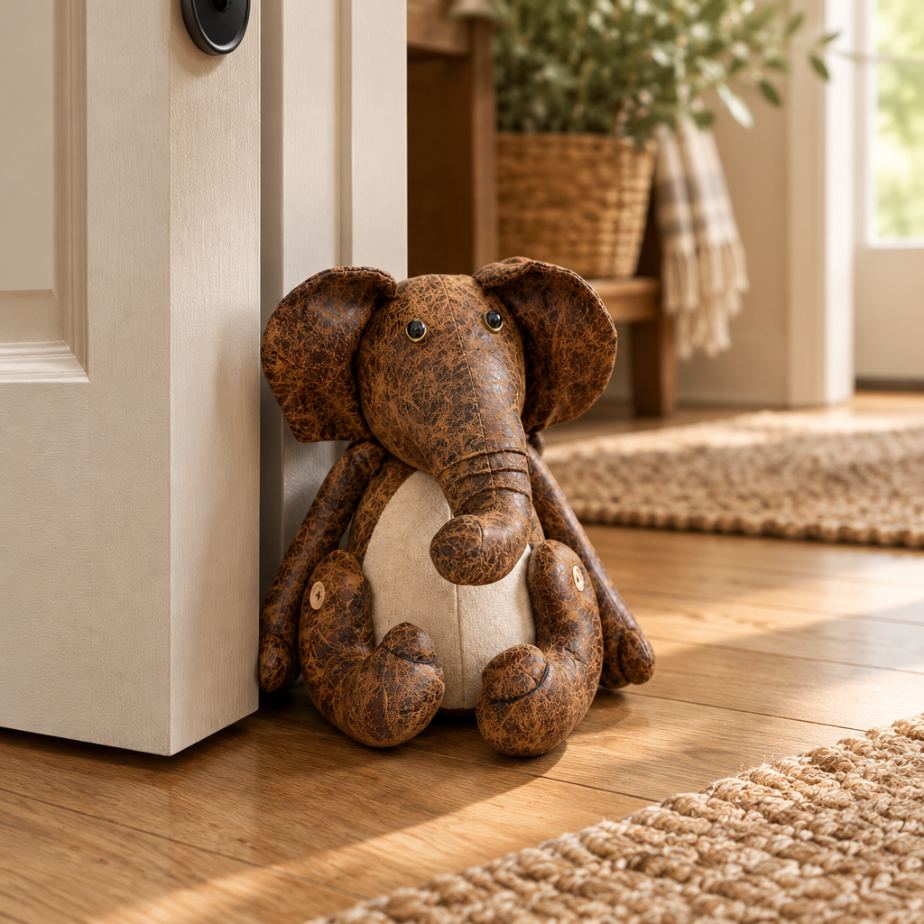 Edgar the Elephant Doorstop