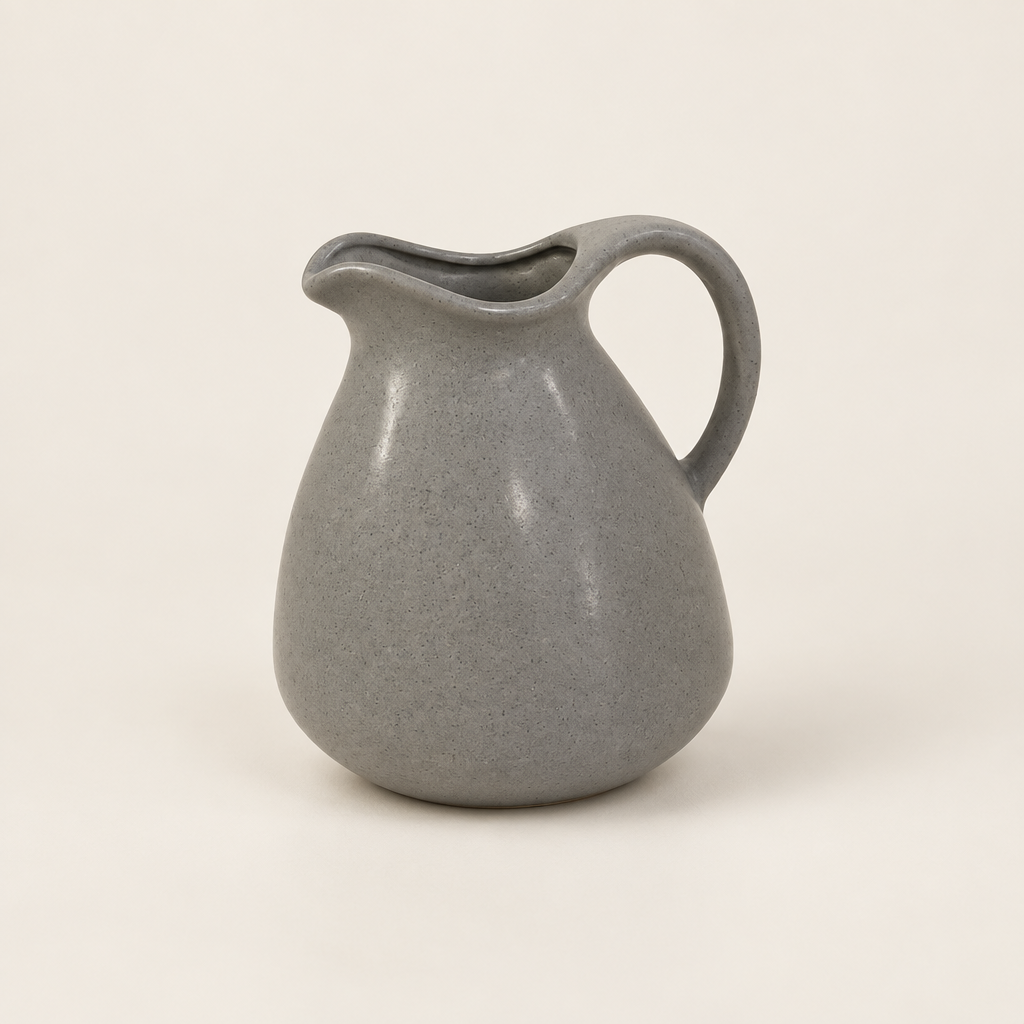 Individual grey jug vase