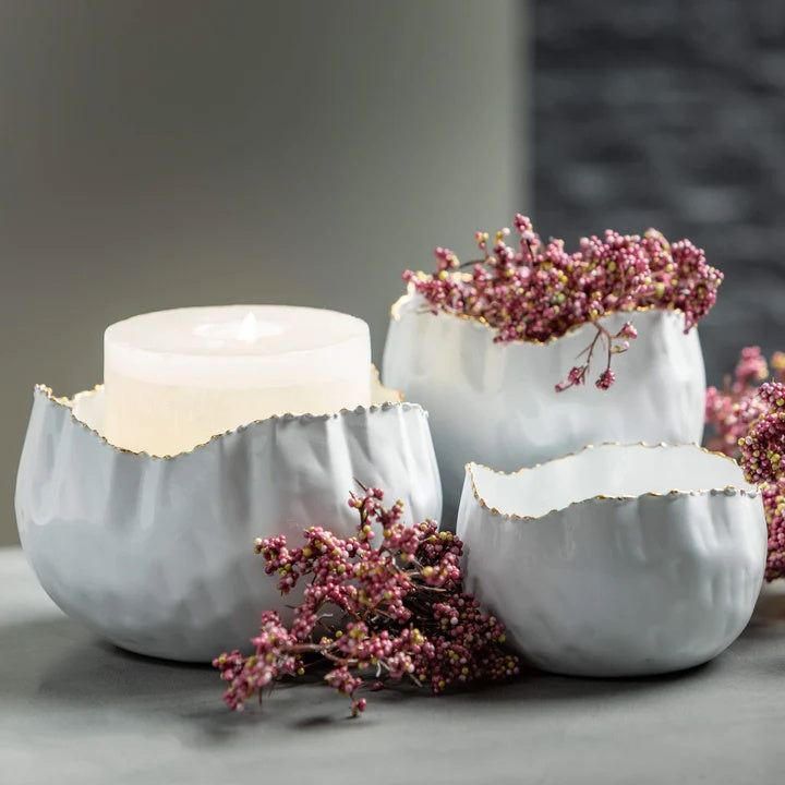 Scalloped Container Set of 3