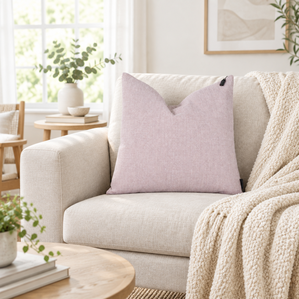 Cushion Cover - colour Soft Lilac