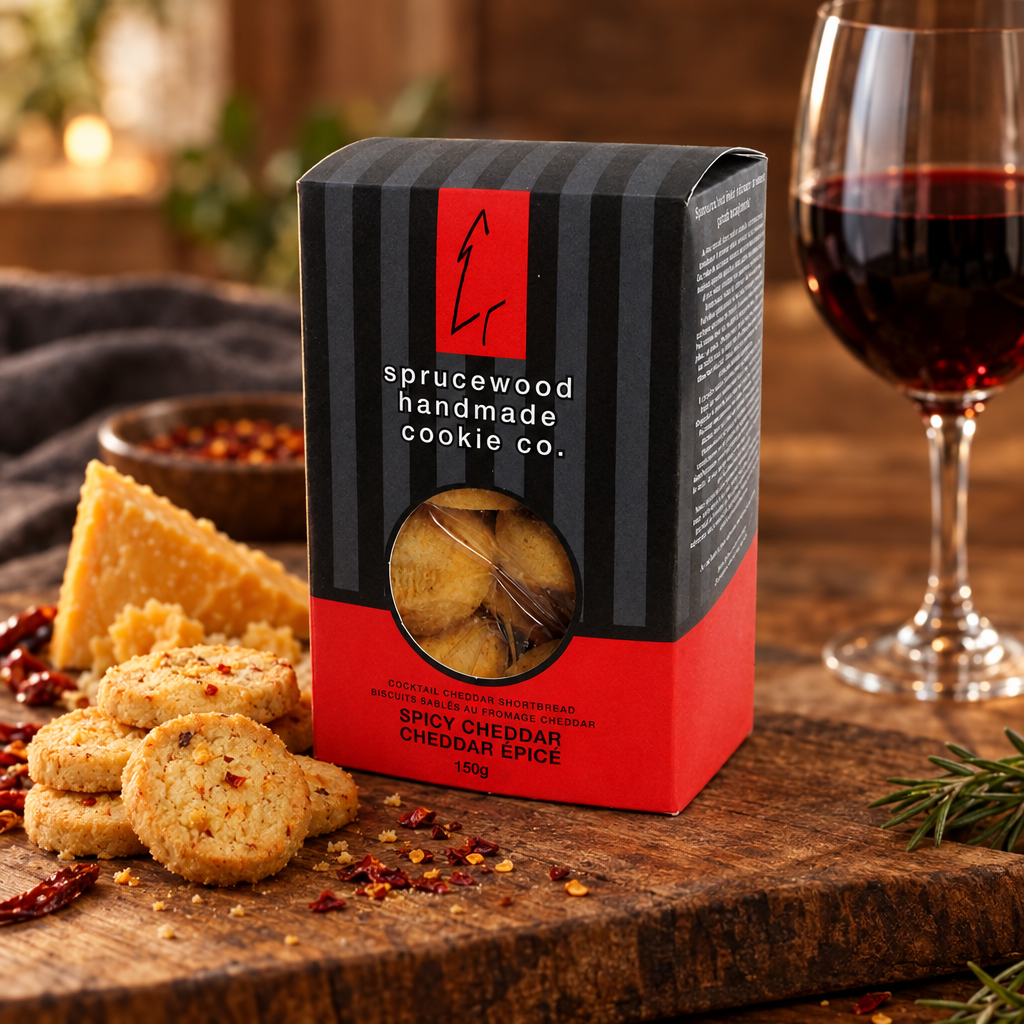 Sprucewood Handmade Cookies - Spicy Cheddar