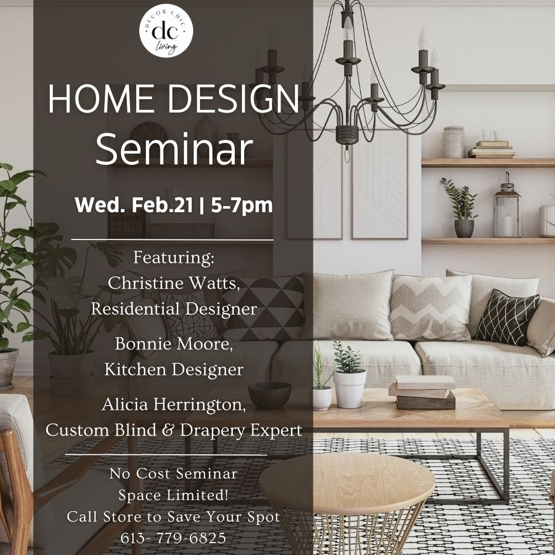 Home Design Seminar | Feb 21 2024, 5-7pm