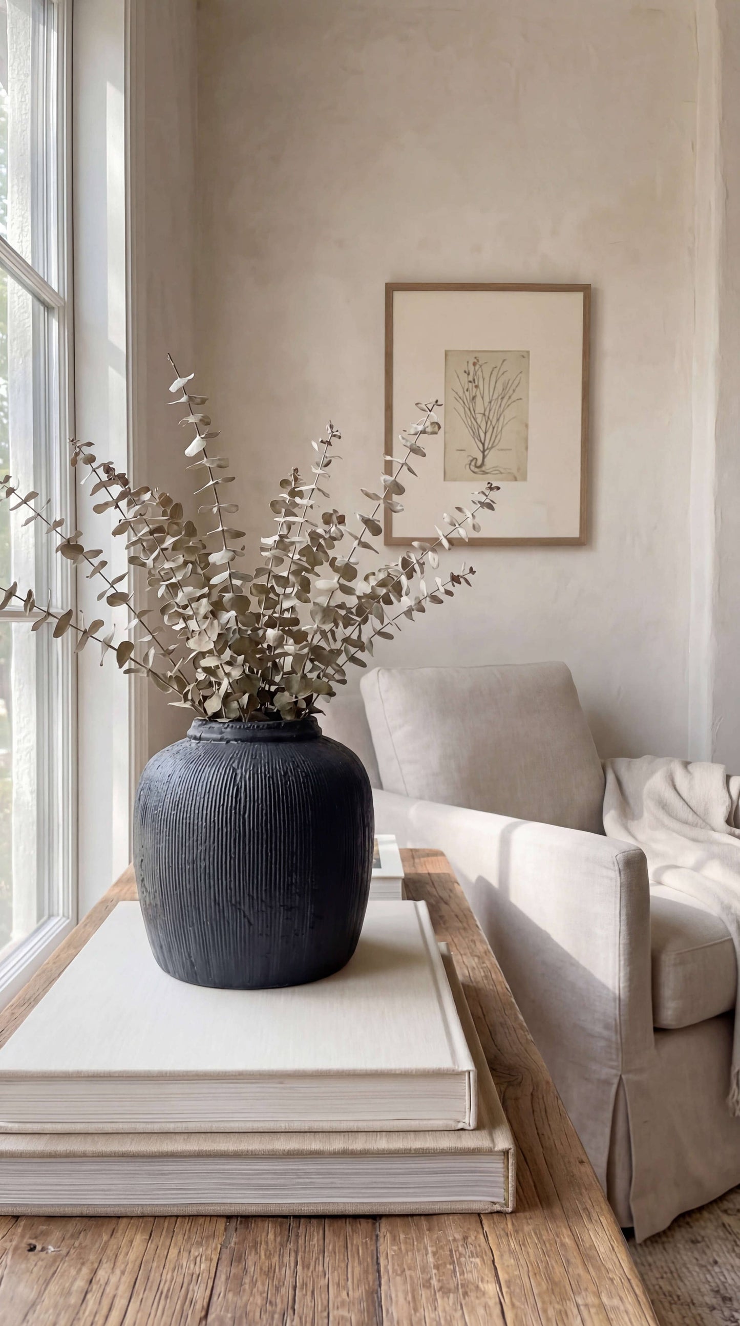 Mirella Ribbed Terracotta Vase