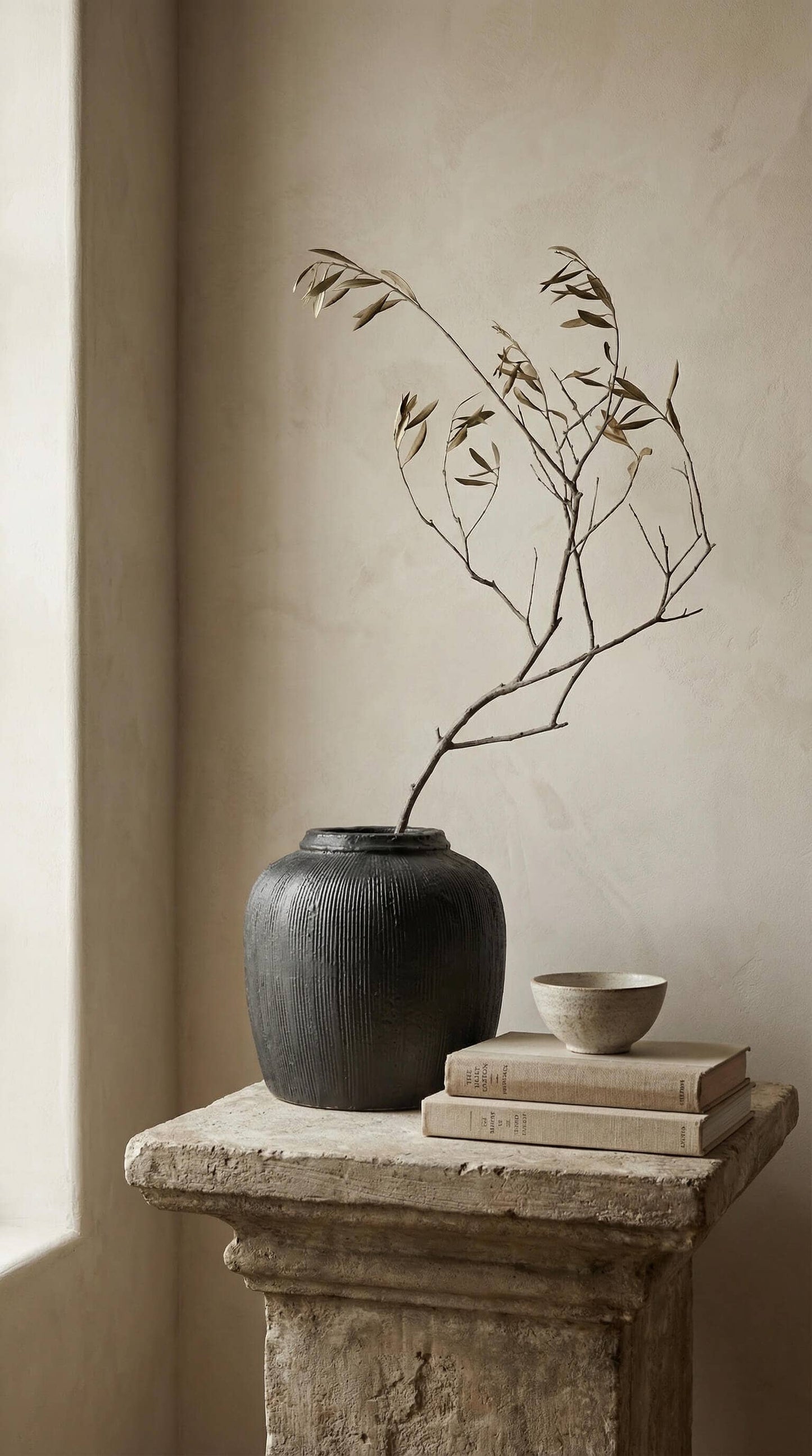 Mirella Ribbed Terracotta Vase
