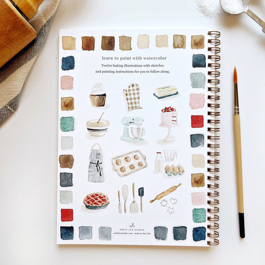Emily Lex Watercolor Baking Workbook