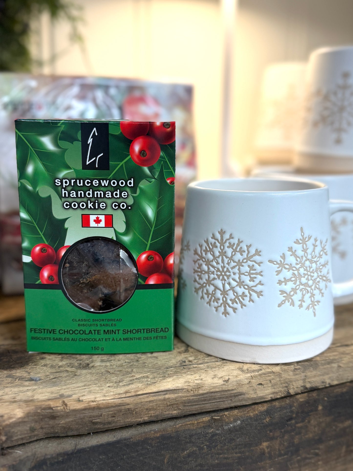 Christmas Sprucewood Shortbread Cookies