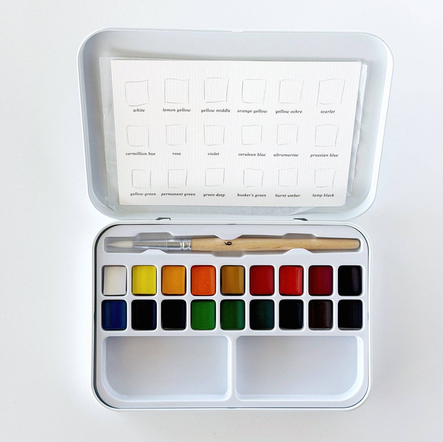 Emily Lex Watercolor paint set 18 colors with brush