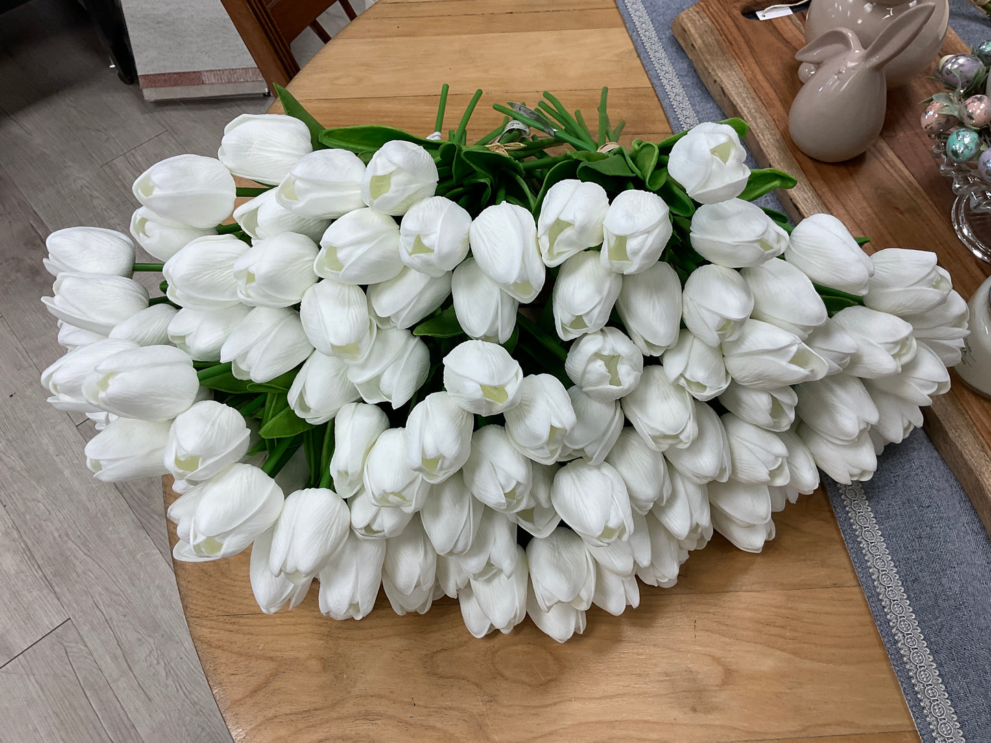 Real Touch Dutch Tulip 13" Bundle x9 - White