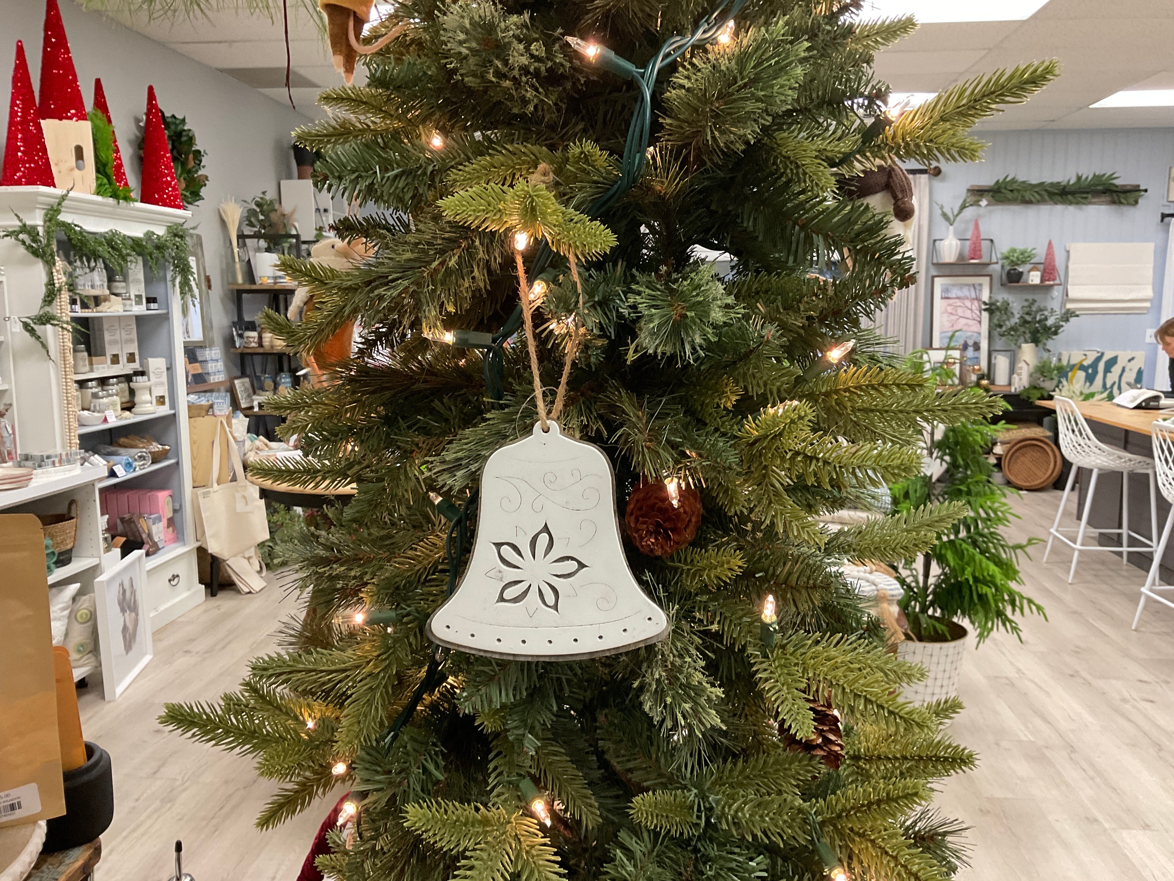 White Bell Ornament