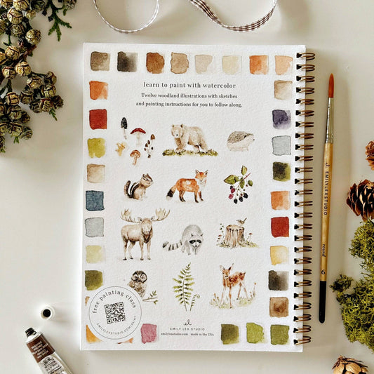 Emily Lex Watercolor Woodland Workbook