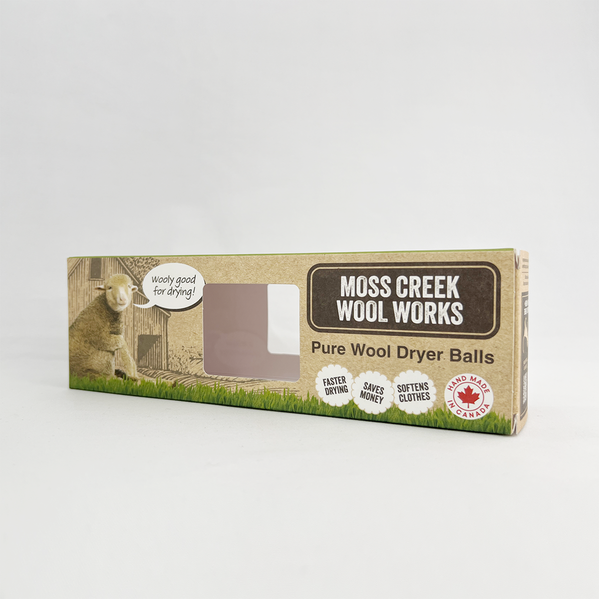 Empty Barn Box | Holds 3 Wool Dryer Balls | Gift & Display