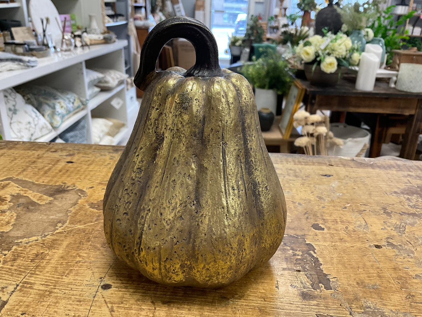 Brushed Gold Pumpkin