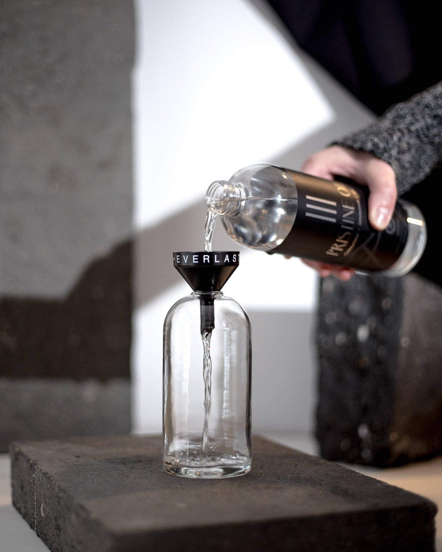 Black Steel Funnel - Everlasting Candle - made in Canada