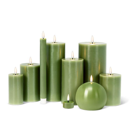 Luxlite Flameless Candle Green