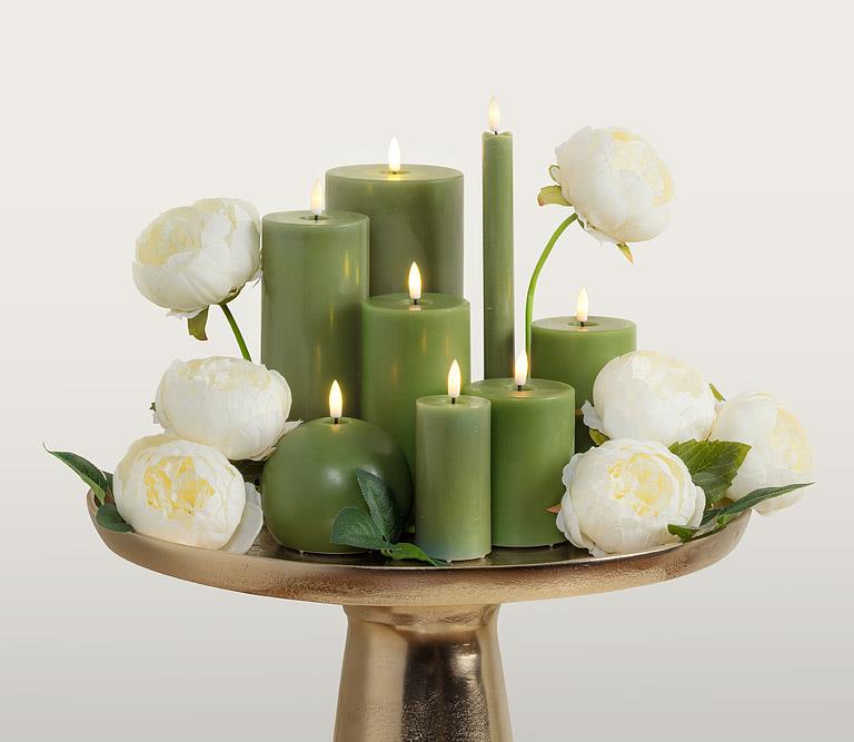 Luxlite Flameless Candle Green