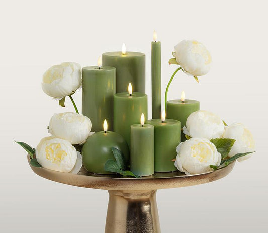 Luxlite Flameless Candle Green