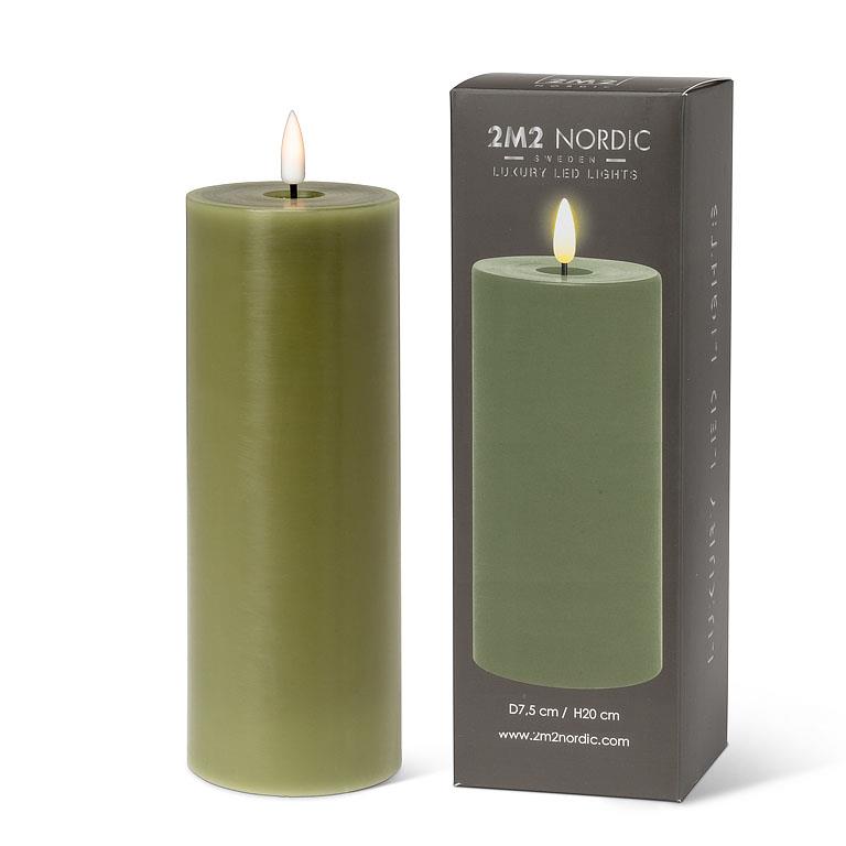 Luxlite Flameless Candle Green