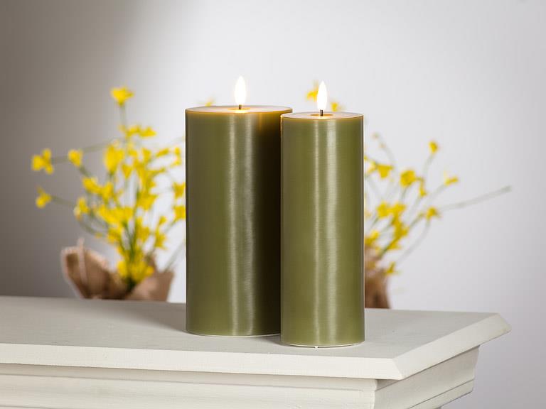 Luxlite Flameless Candle Green