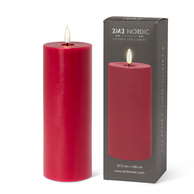 Luxlite Flameless Candle Red