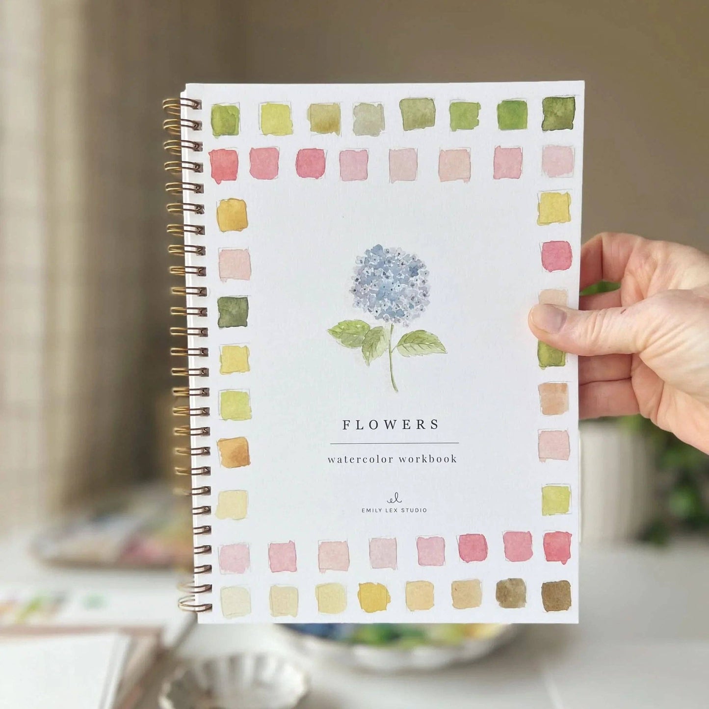 Emily Lex Flowers watercolor workbook