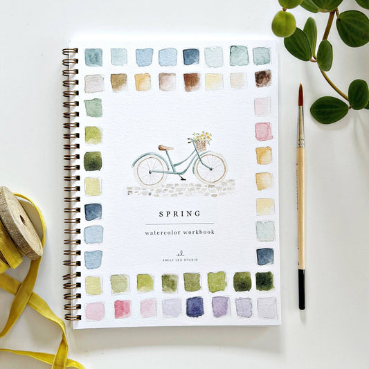 Emily Lex  Watercolour Spring workbook