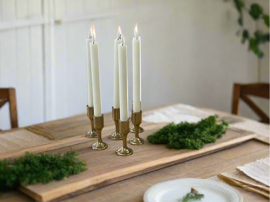 Solitaire Gold Candlestick Holder