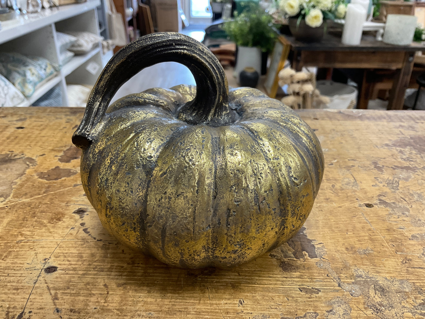 Brushed Gold Pumpkin