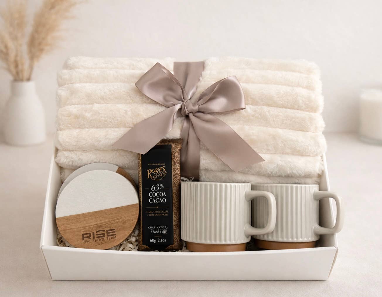 Marble & Acacia Wood Coaster