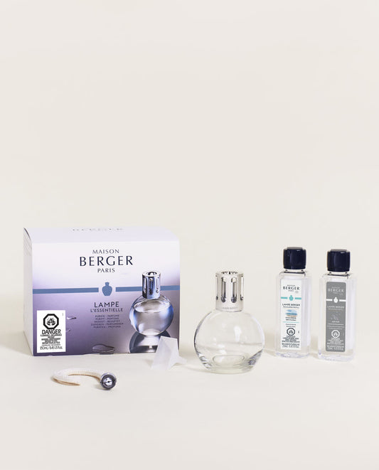 Maison Berger - Essential Starter Kit- Round Lamp with Air Pur so Neutral and Ocean Breeze