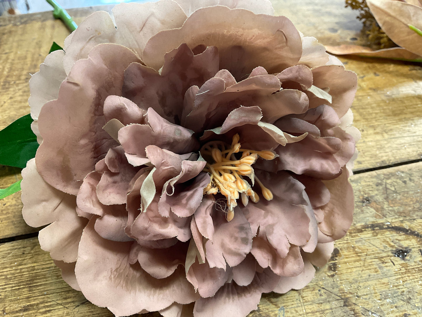 Real Touch Peony Stem -Mauve