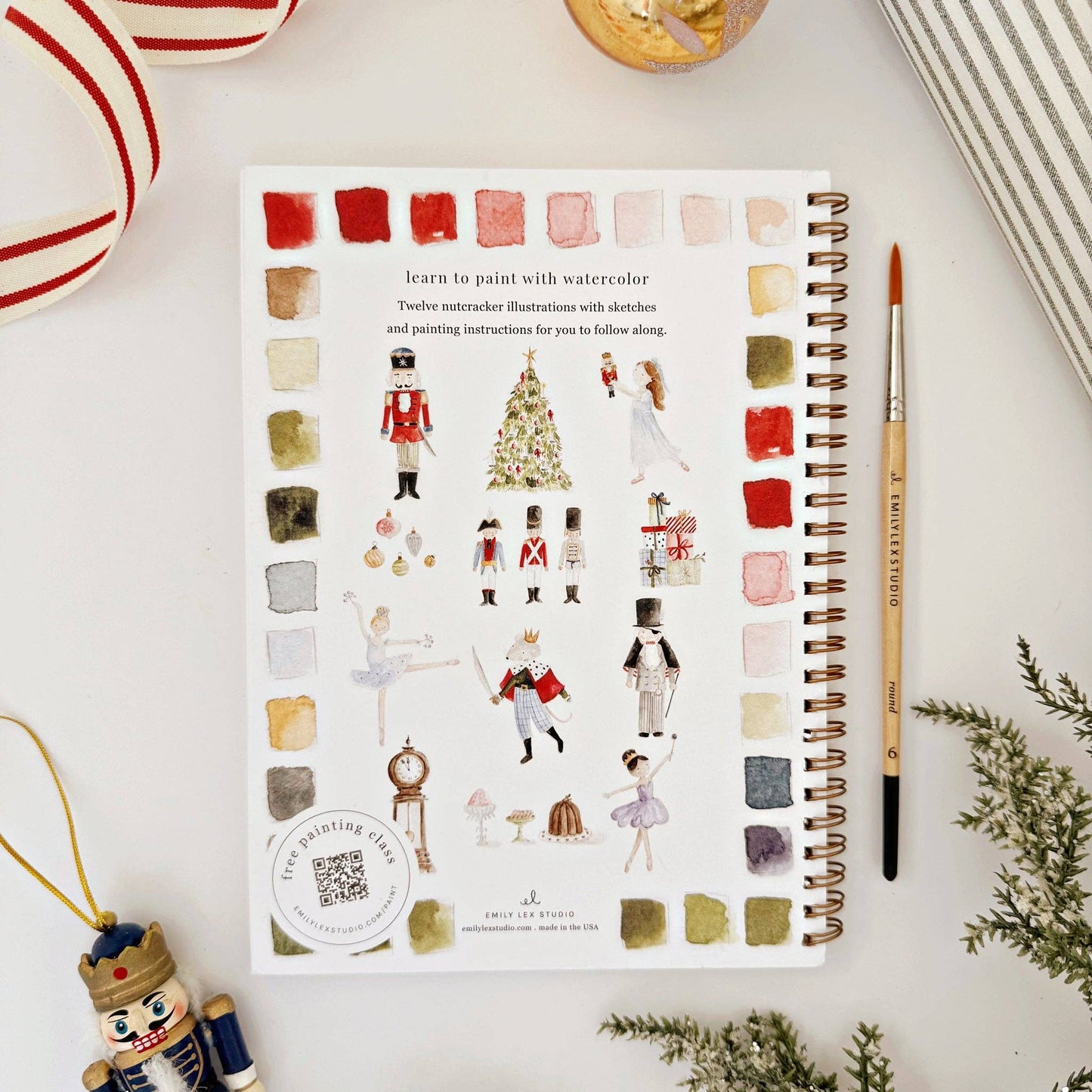 Emily Lex Watercolor Nutcracker Workbook