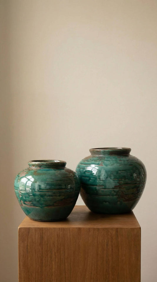 Selva Emerald Green Vase