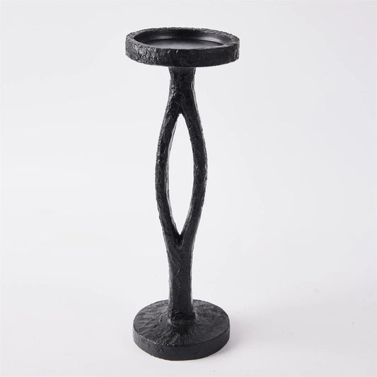 Black Pillar Candle Holder