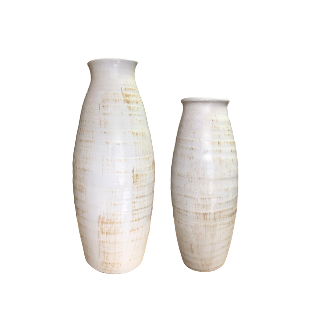 Naples Ceramic Vase WHITE