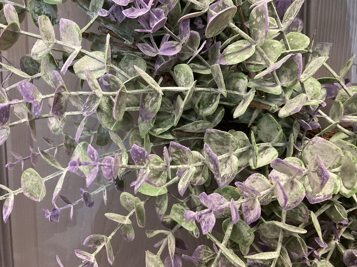Purple Eucalyptus Wreath