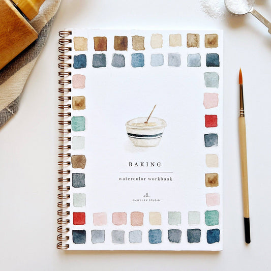 Emily Lex Watercolor Baking Workbook