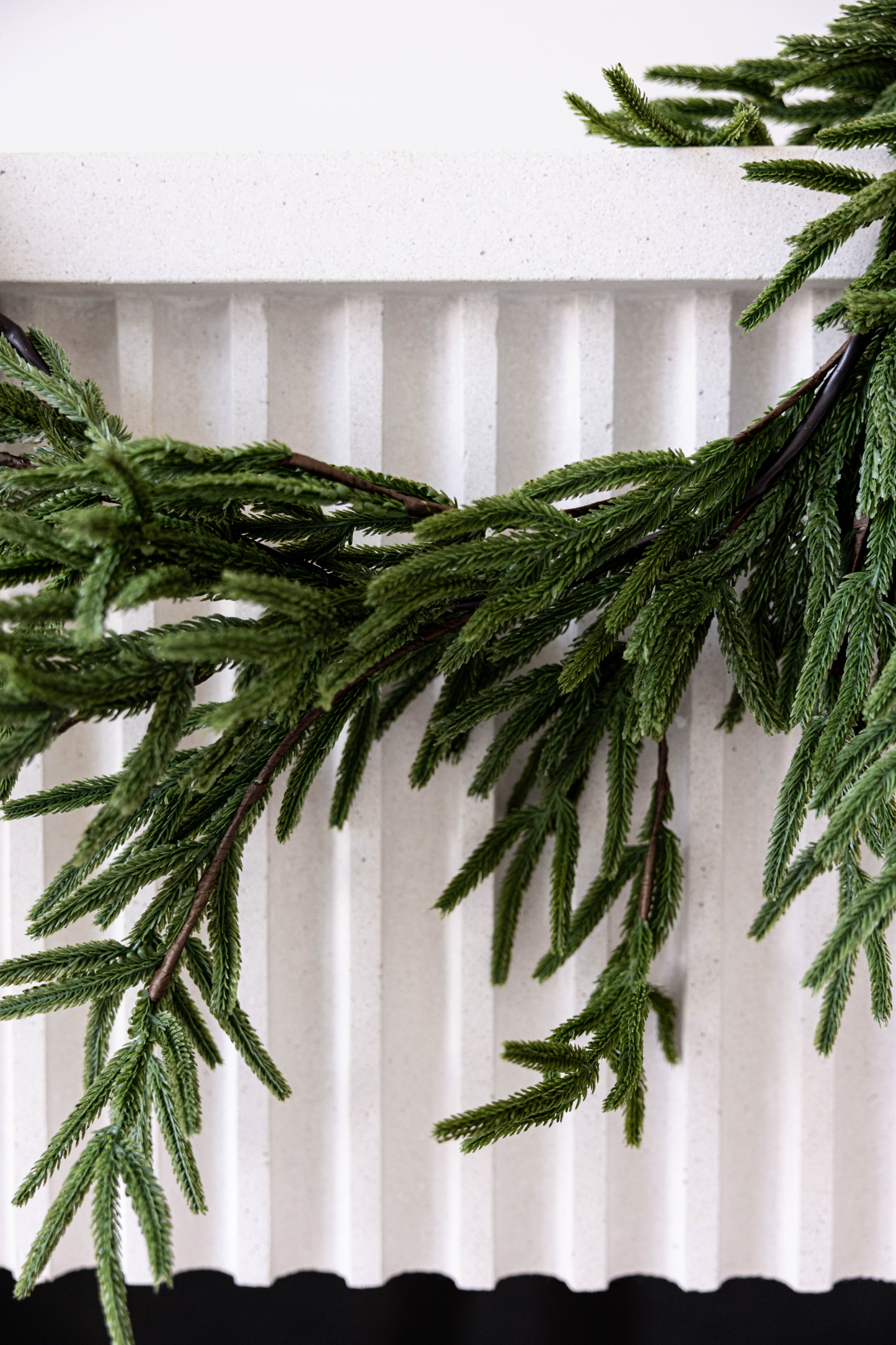 Norfolk Pine Christmas Garland Real Touch By Luxe B Co. 15ft