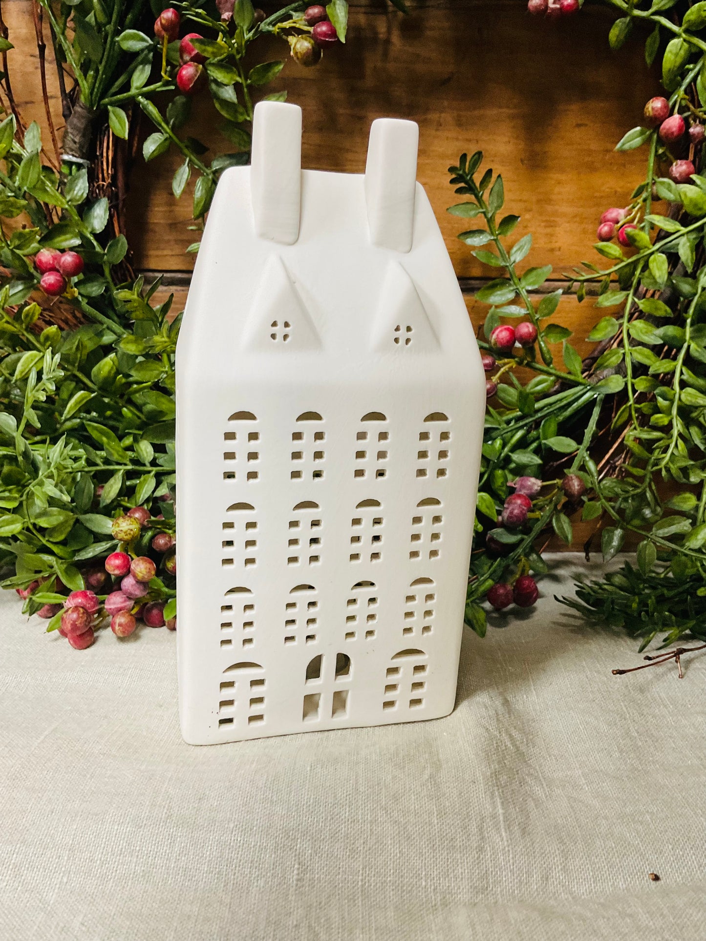 Bisque Finish Tall house