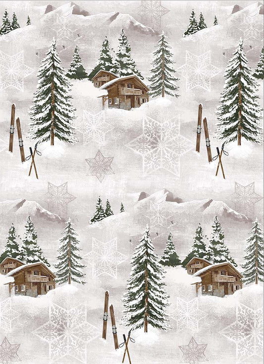 Printed Christmas Tea Towel - designed in Canada