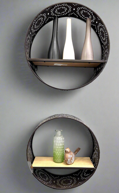 Circle Wall Shelf Set of 2