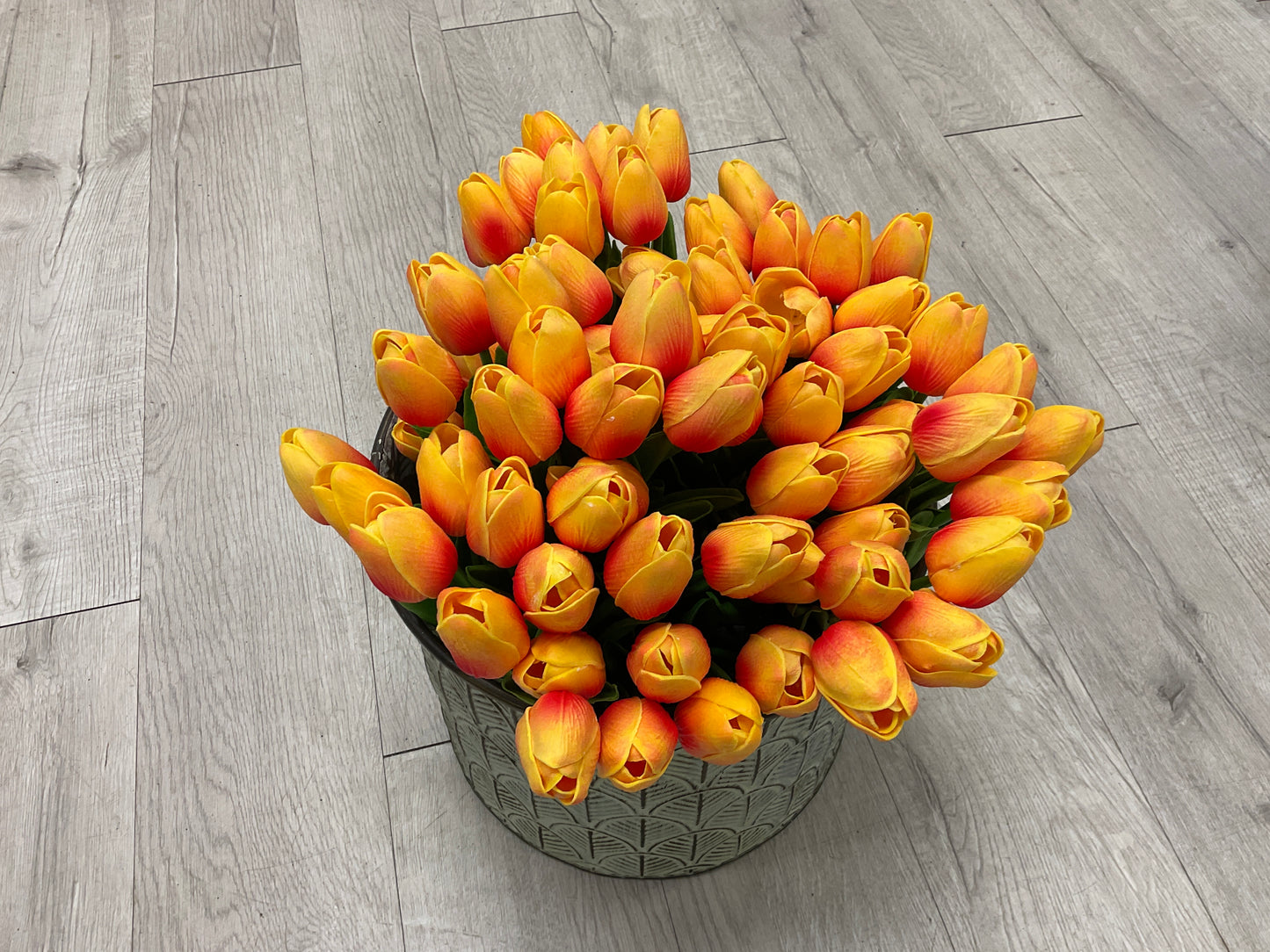 Real Touch Dutch Tulip 13" Bundle x9 - Orange