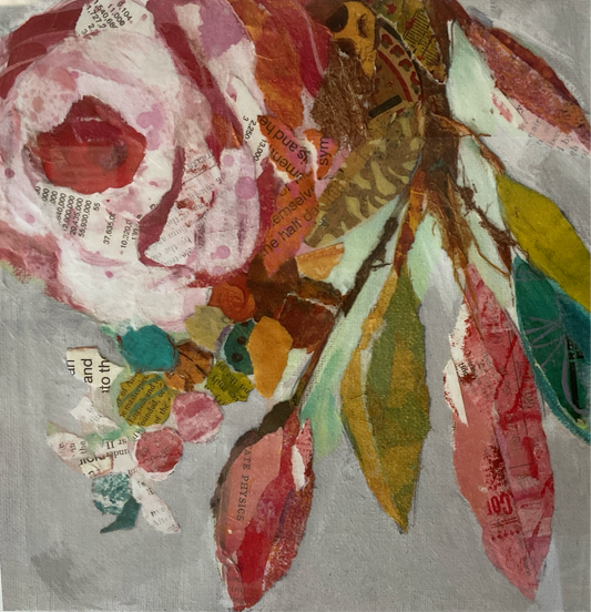 Delilah Floral Framed Art-Rambling Rose