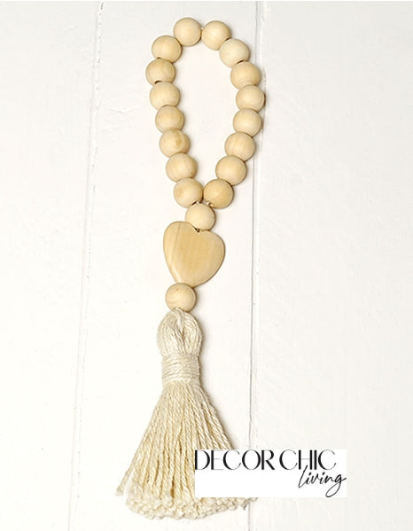 Circle Bead with Heart