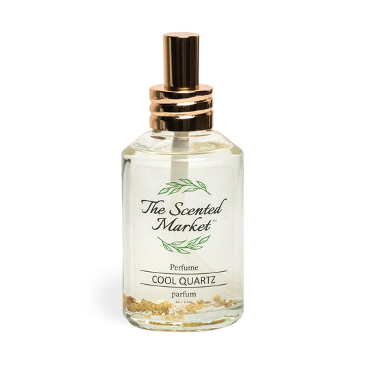 The Scented Market - Travel Size Cool Quartz Luxury Perfume – with Gold Leaf Flecks