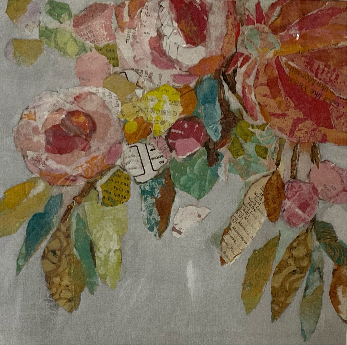 Delilah Floral Framed Art-Climbing Rose