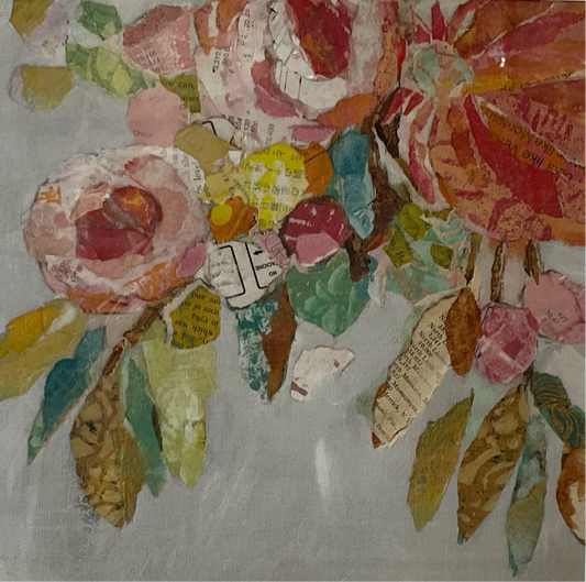 Delilah Floral Framed Art-Climbing Rose